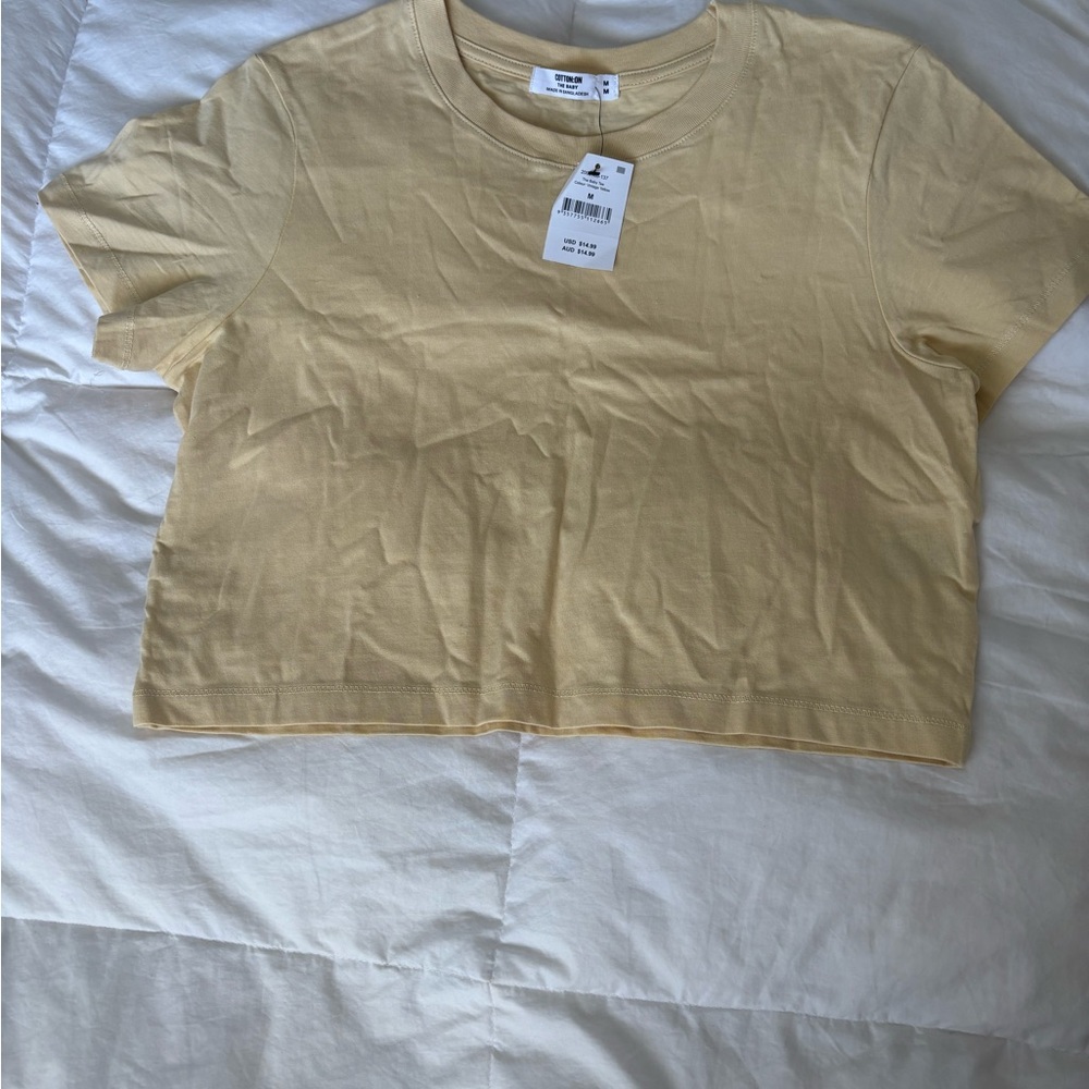 Cotton On Yellow Crop Top